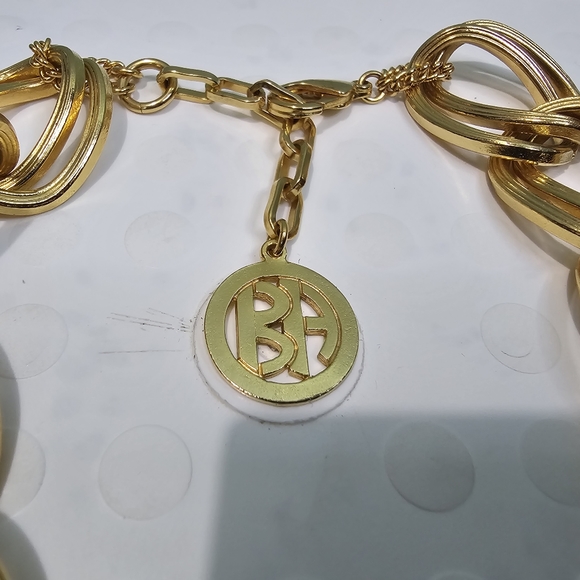 NEW BEN-AMUN 24 Karat Gold Plated Chunky Designer Necklace - Picture 6 of 6